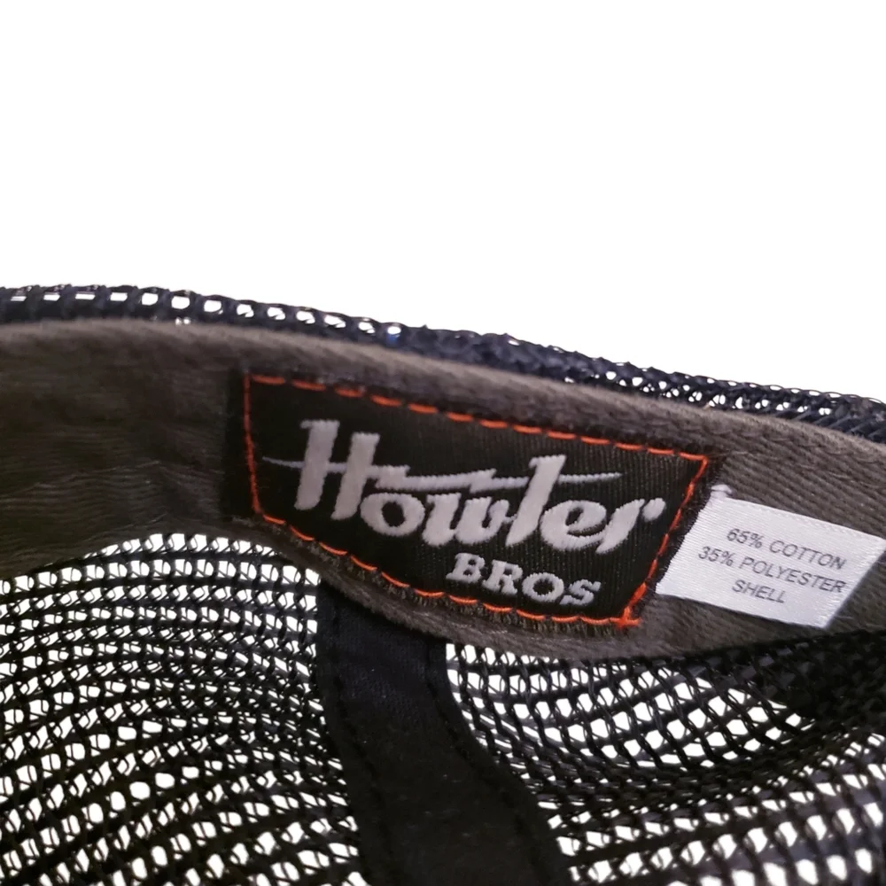 Howler Bros Monkey Patch Logo Grey &  Black Mesh Snapback Hat